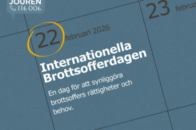Så uppmärksammar vi den Internationella Brottsofferdagen 2026