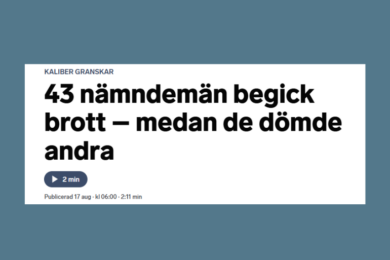Dömda nämndemän hotar rättssäkerheten